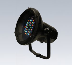 RGBW LED Floodlight with DMX512 and Ethernet Control for Stage, Event, and Architectural Lighting Applications