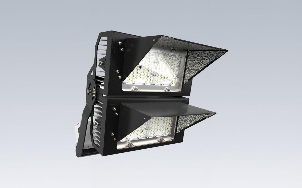 1000W High Power LED Flood Light for Baseball, Soccer, and Football Fields with Optimized Vertical and Horizontal Uniformity