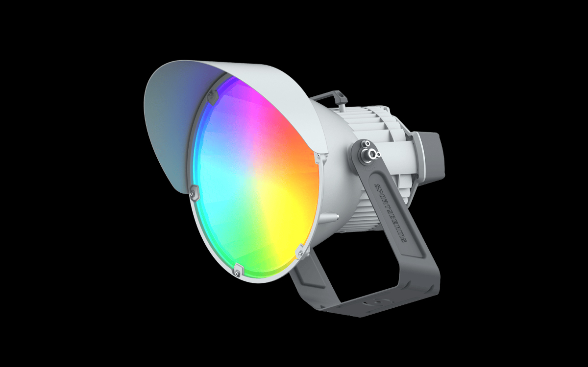 1000W  RGB and Tunable White LED Stadium Light with DMX Control for Dynamic Stage, Sports, and Live Broadcast Environments