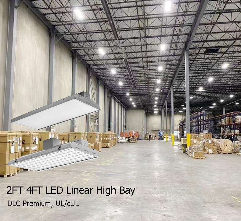 DLC Premium Listed Commercial and Industrial 2FT 4FT LED Linear High Bay