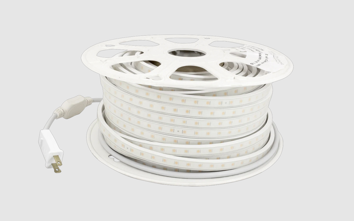 120V AC High Voltage Static White LED Strip for Indoor and Outdoor Linear Lighting