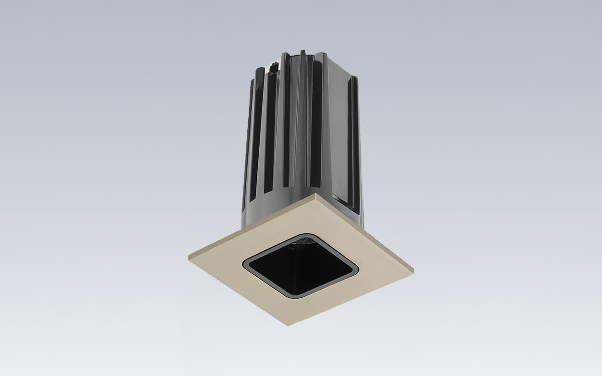 2-Inch Square LED Downlight with Chicago Plenum Approval for Wet Locations and Residential or Commercial Applications
