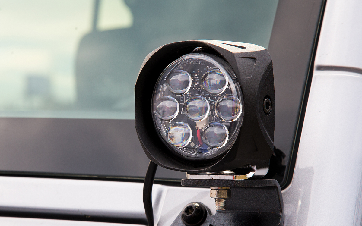 3.5-Inch Square LED Auxiliary Work Light for Off-Road, Truck, and Construction Applications