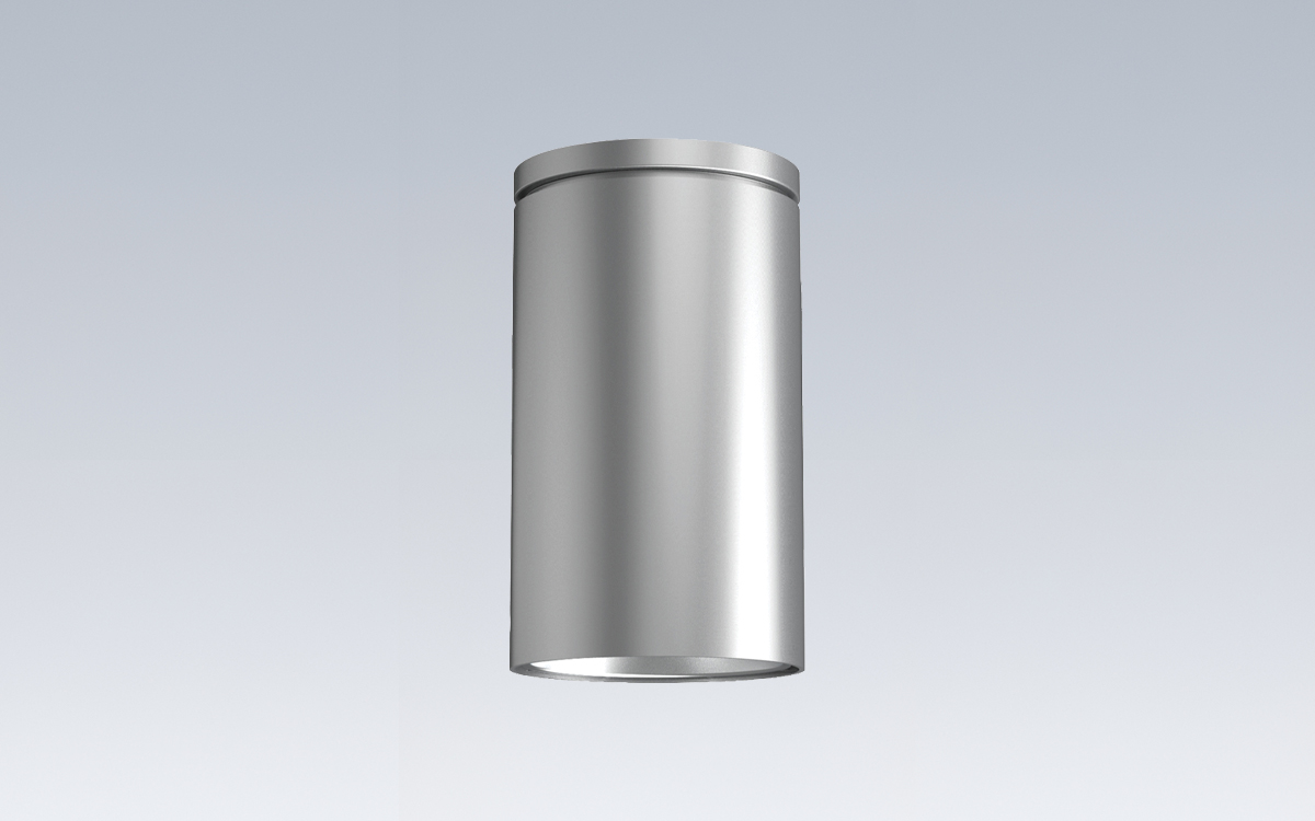 4-Inch Surface Mount LED Wall Wash Cylinder with Emergency Battery Pack Options for Wet Locations