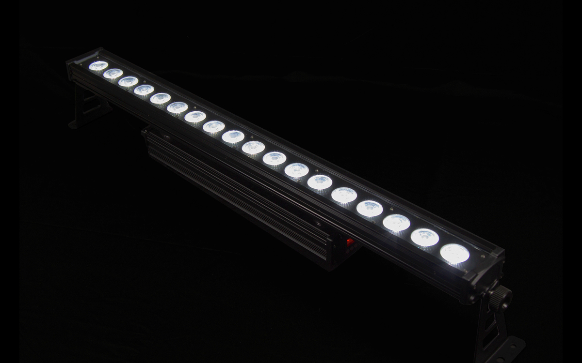 6-in-1 RGBWA+UV LED Wall Wash Bar with DMX Control for Indoor and Outdoor Architectural Lighting