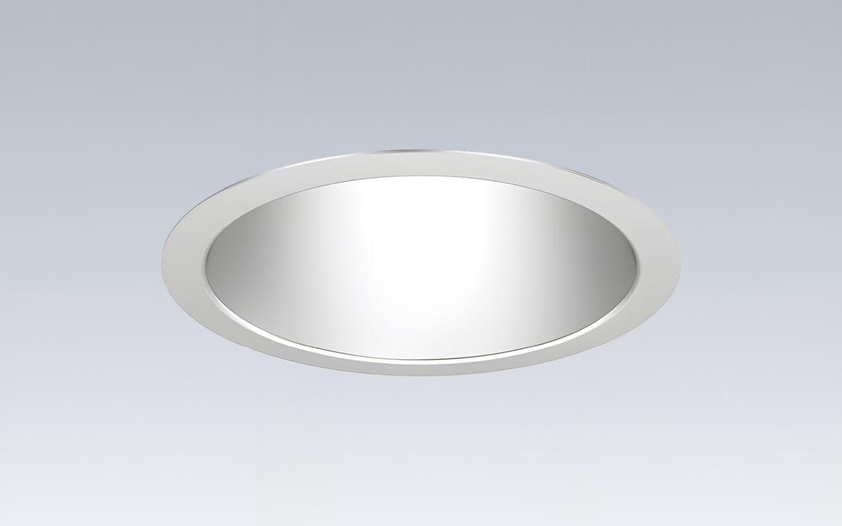 6-Inch Round Shower Downlight with Tunable White and Warm Dimming for Wet Location Applications