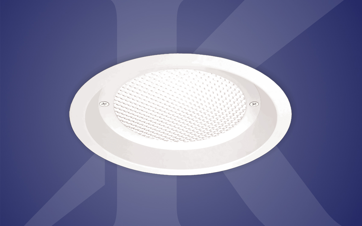 8" Cleanroom LED Downlight for Hybrid OR, Operating Room, Laboratories, Patient Rooms, Natatoriums