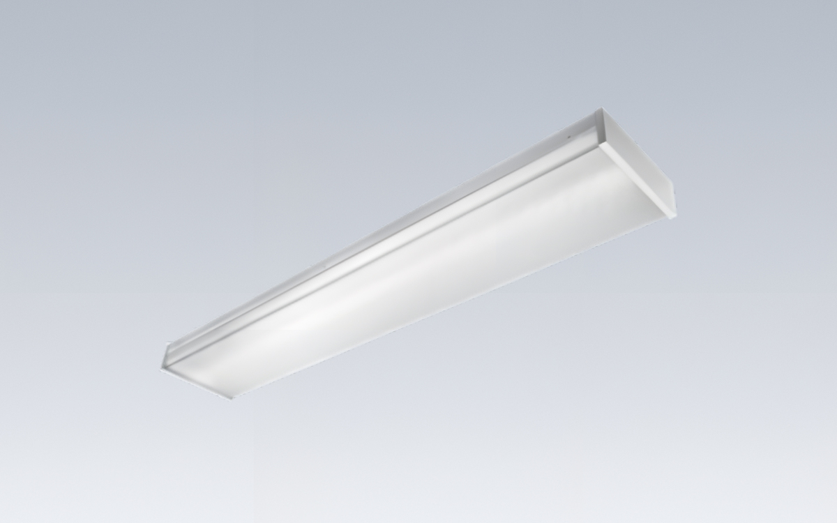 8-Inch Wide Surface Mount Linear LED Wraparound Light for Ceiling or Wall Installation