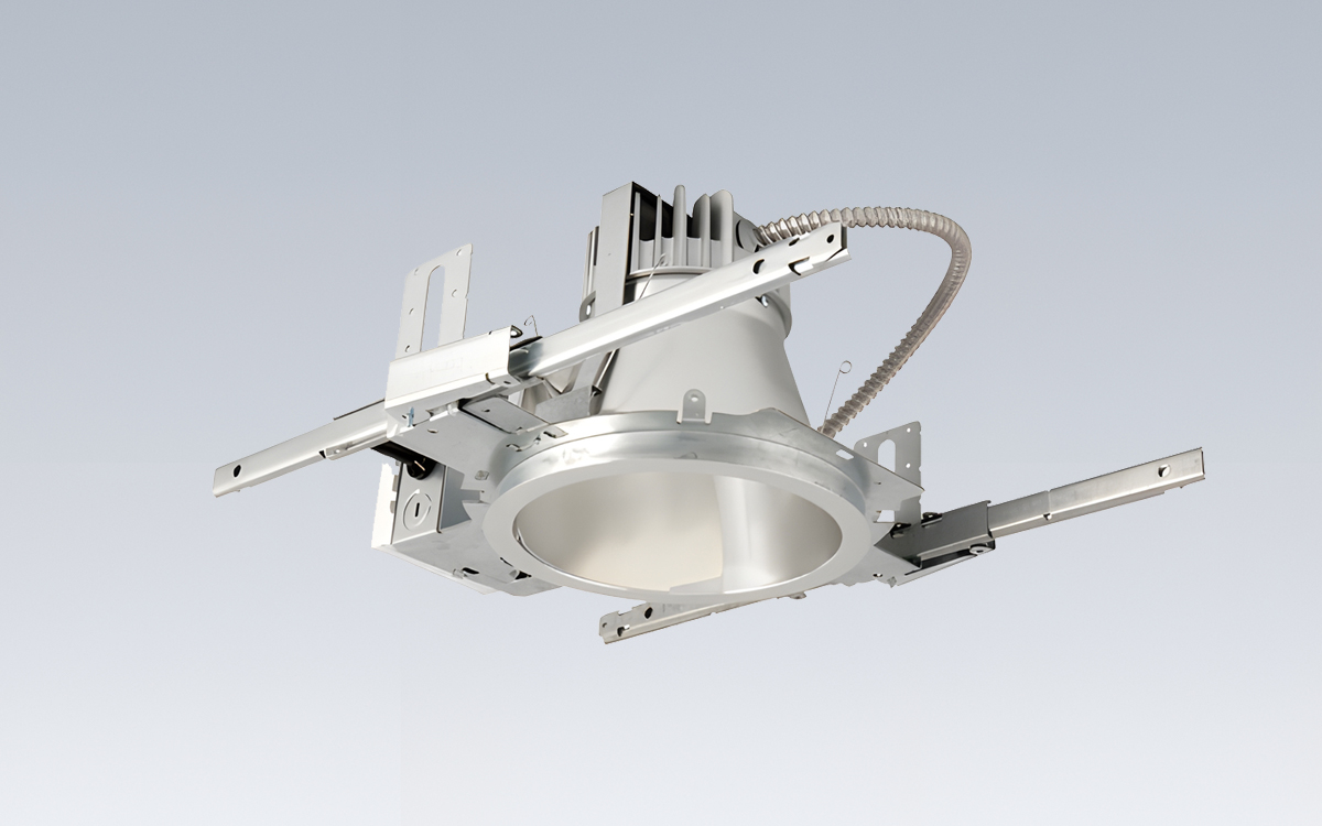 8" Round LED Wall Wash Light with Uniform Wide-Angle Distribution and Smooth Edge Light Layer