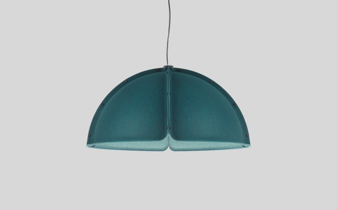 Acoustic Pendant Light for Sound Absorption in Creative Studios and Shared Workspaces