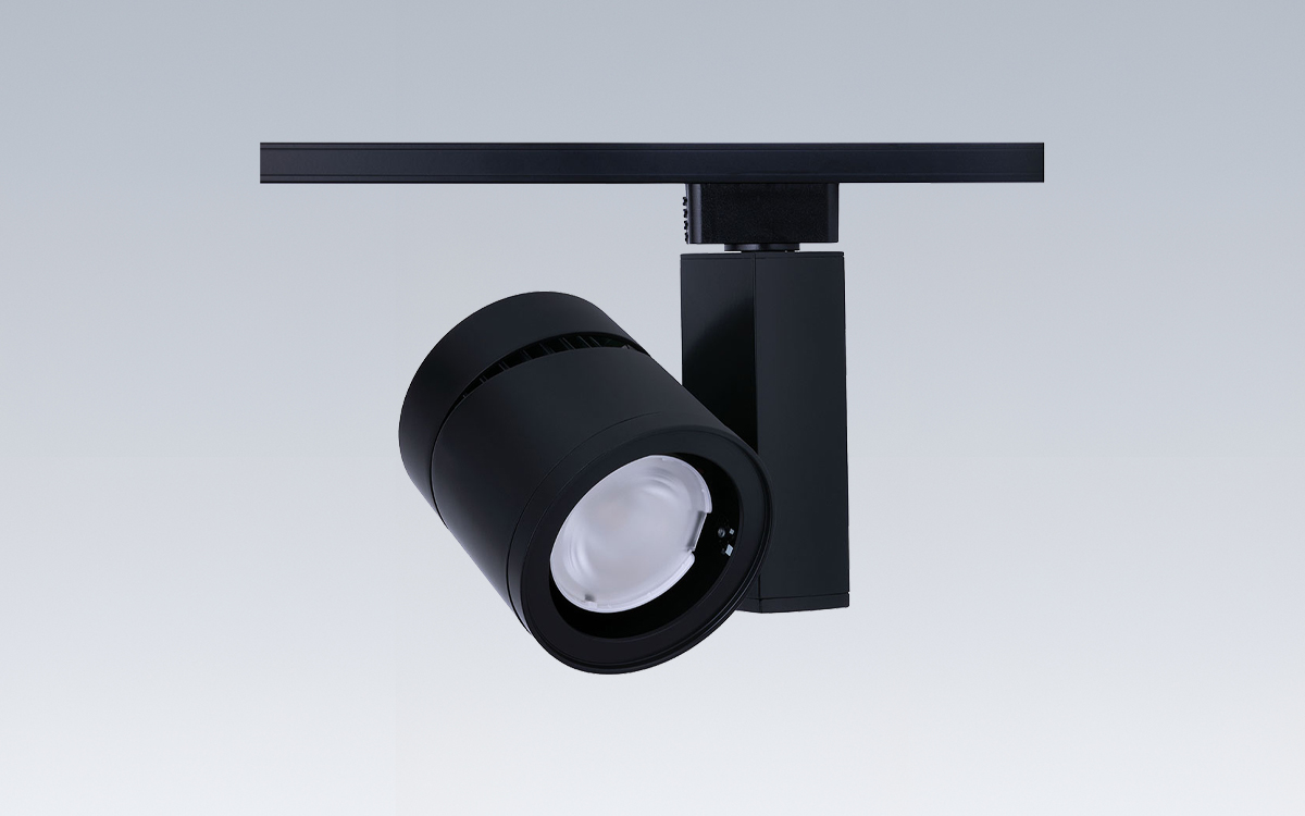 Adjustable Beam LED Track Light with Factory-Assembled Adapters for TEK, GTYPE, HTYPE, LTYPE and Other Common Commercial Track Systems