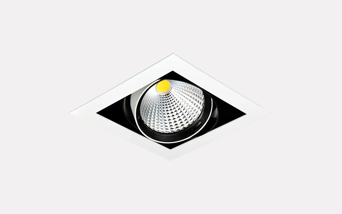 Adjustable Recessed LED Accent Gimbal Spotlights for Retail and Showroom Lighting
