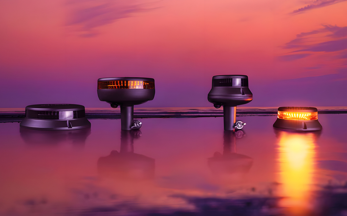 Amber LED Beacon Warning Lights for Tow Trucks, Construction, and Agricultural Equipment