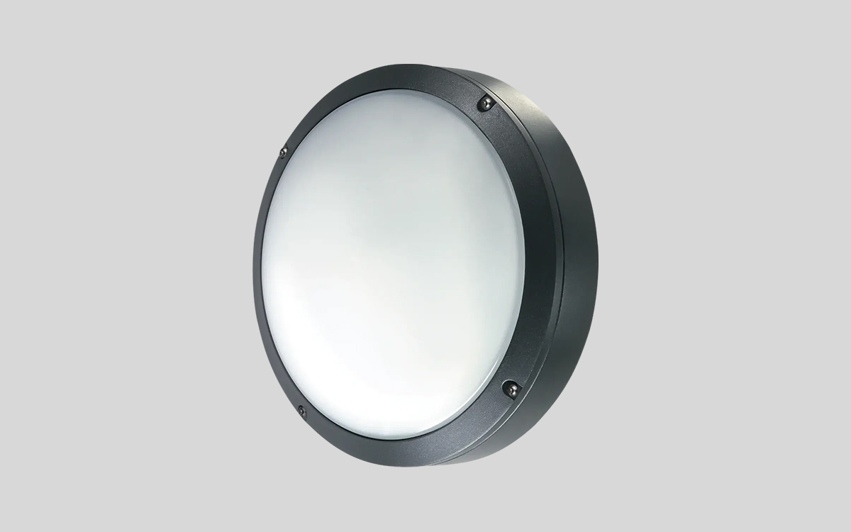 Anti-Ligature IP66 Circular LED Wall Light for for Pathway, Corridor, and Security Lighting