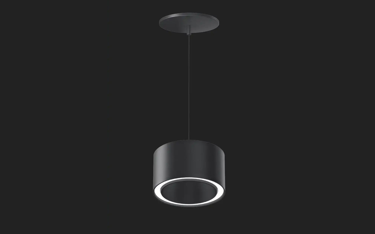 Architectural Circular Pendant-Mount LED Fixture with Title 24 and Living Building Challenge Compliance