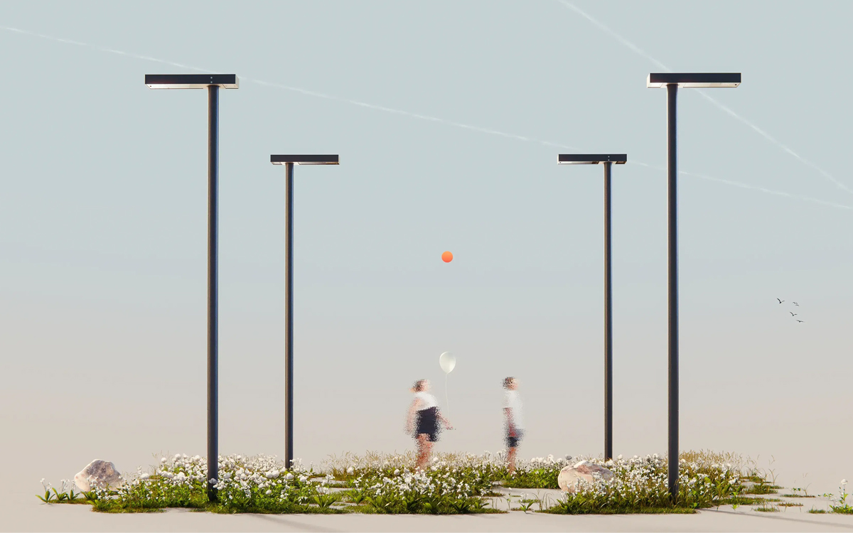 Architectural-Grade Pole-Mounted LED Street Light for Urban Streetscapes, Parks, and Public Spaces