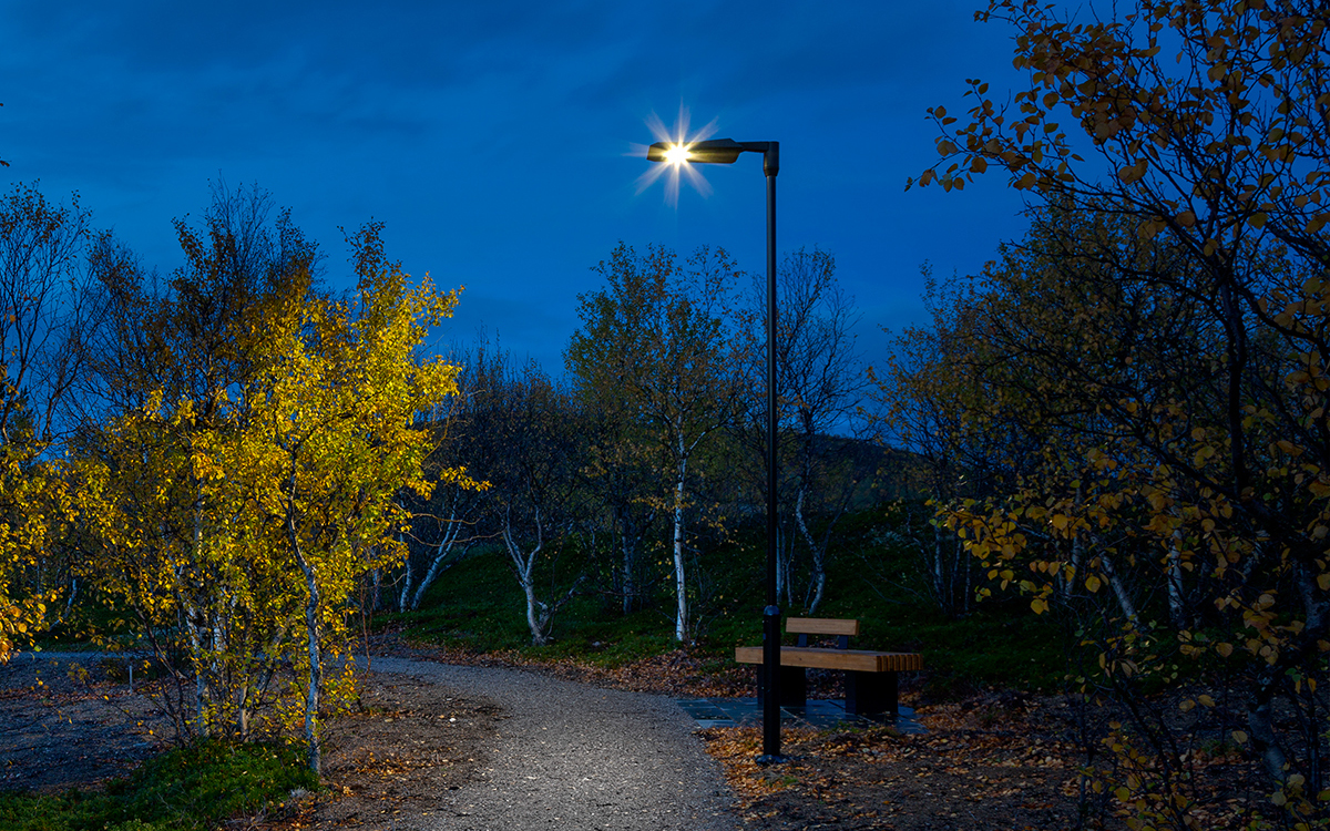 Architectural LED Area and Street Light with Post-Top and Bracket Mounting Options for Round and Square Urban Poles