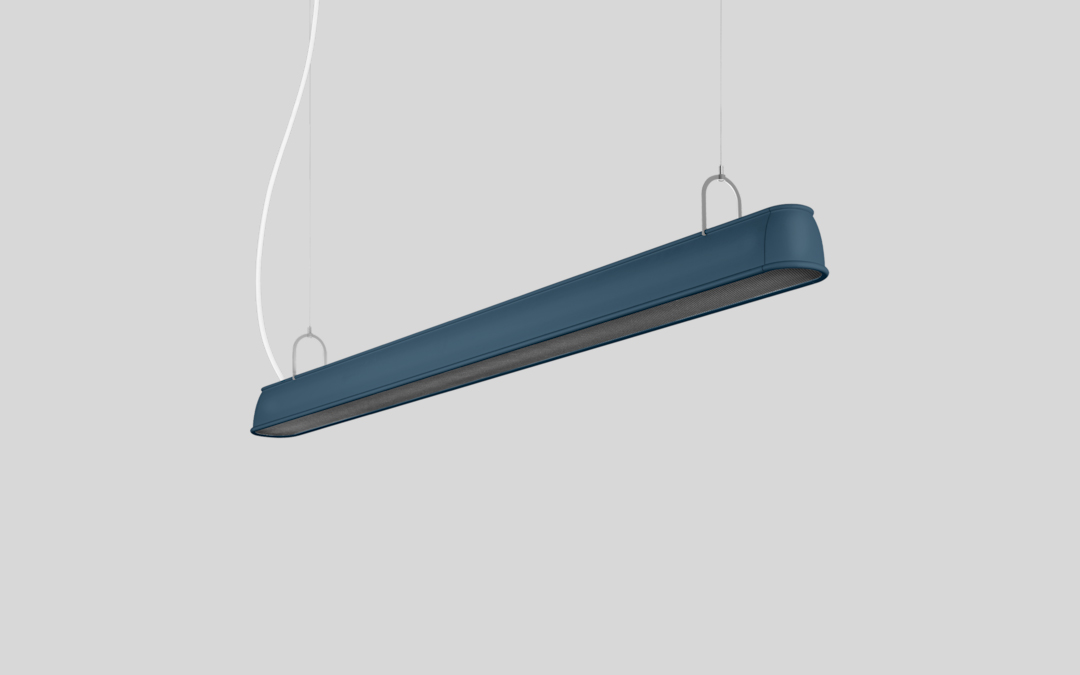 Architectural LED Linear Pendant Light with Direct/Indirect Output and Ultra-Low Glare Diffusers