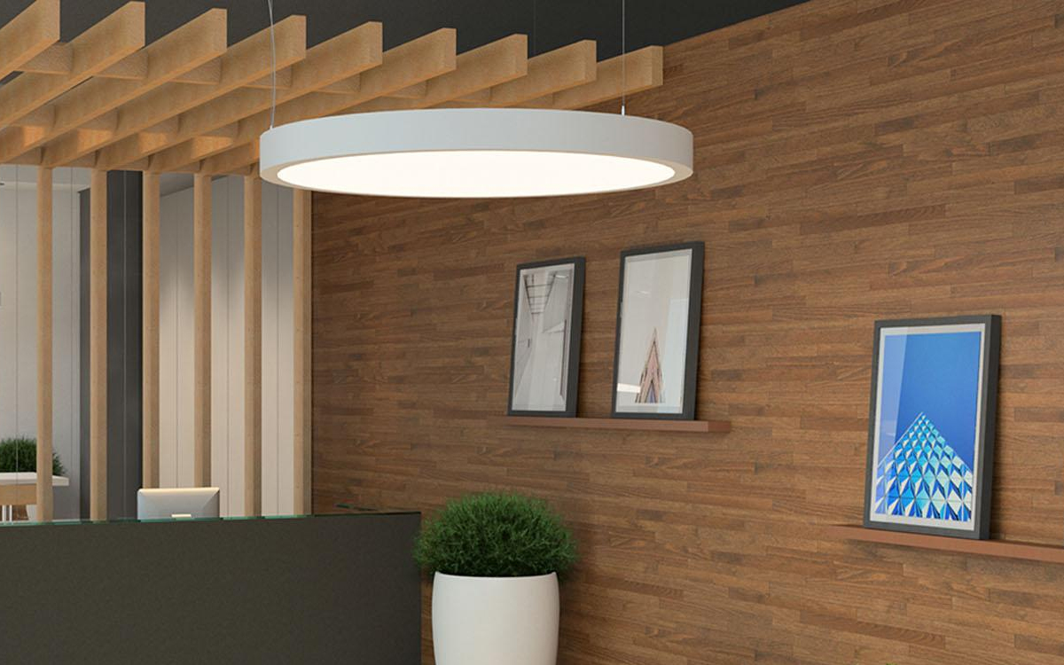 Architectural LED Pendant Light with Integrated PoE for Smart Lighting Networks