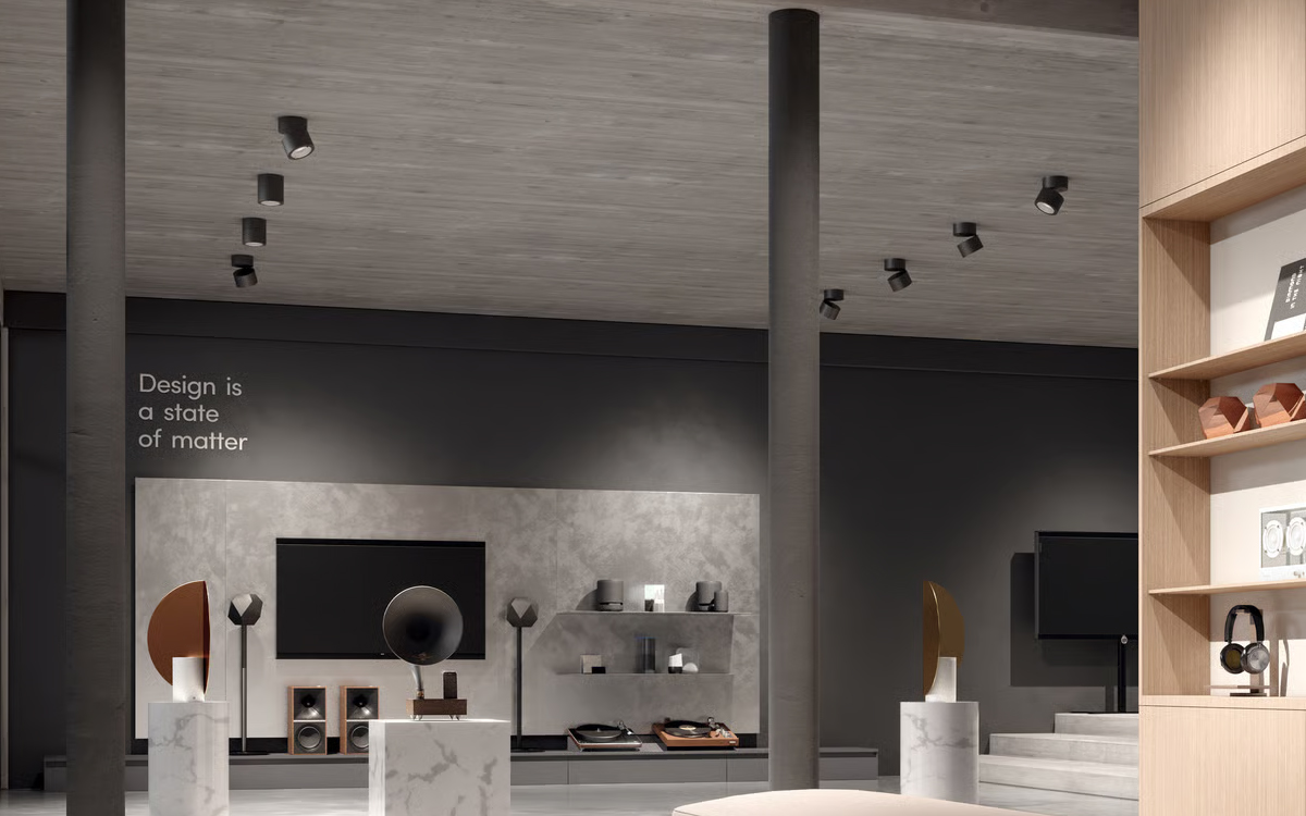 Architectural LED Surface-Mount Downlight with Swivel and Tilt Functionality