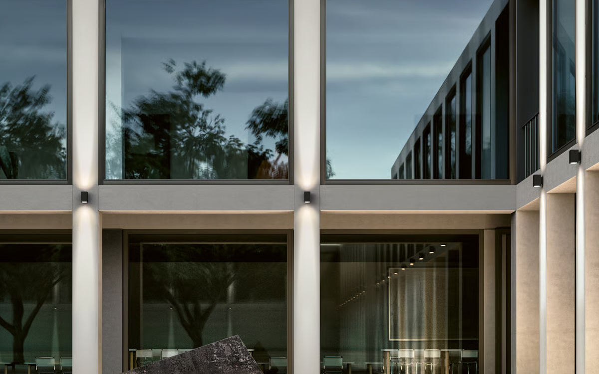 Architectural LED Wall Light with Directed Up/Down Light for Façade and Interior Accent