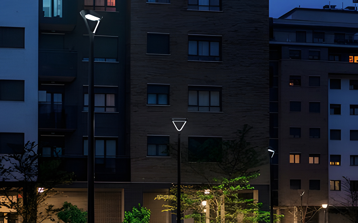 Architectural Post Top LED Light with Smart City Connectivity for City Streets, Parks, and Pedestrian Pathways