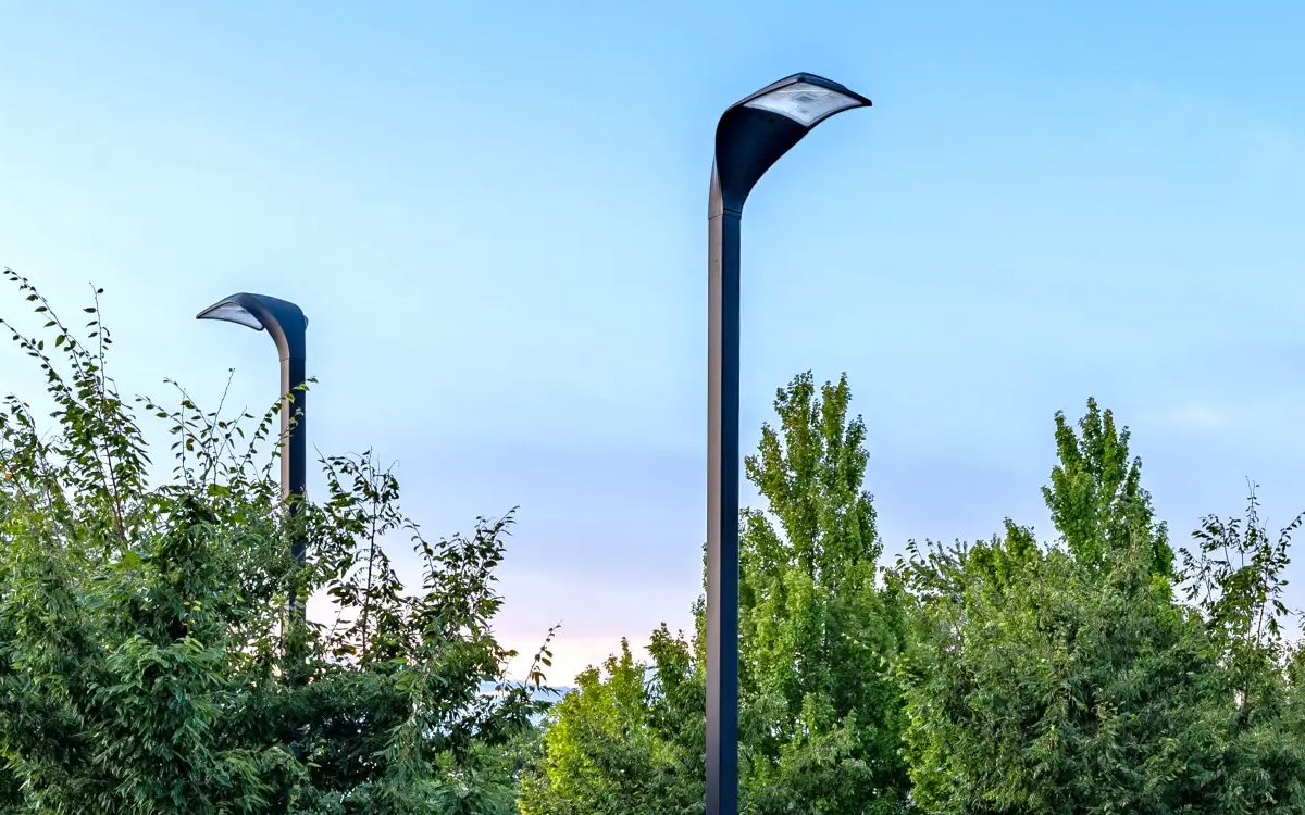 Area and Roadway LED Luminaire with Vertical Tenon Mount for Commercial and Municipal Projects