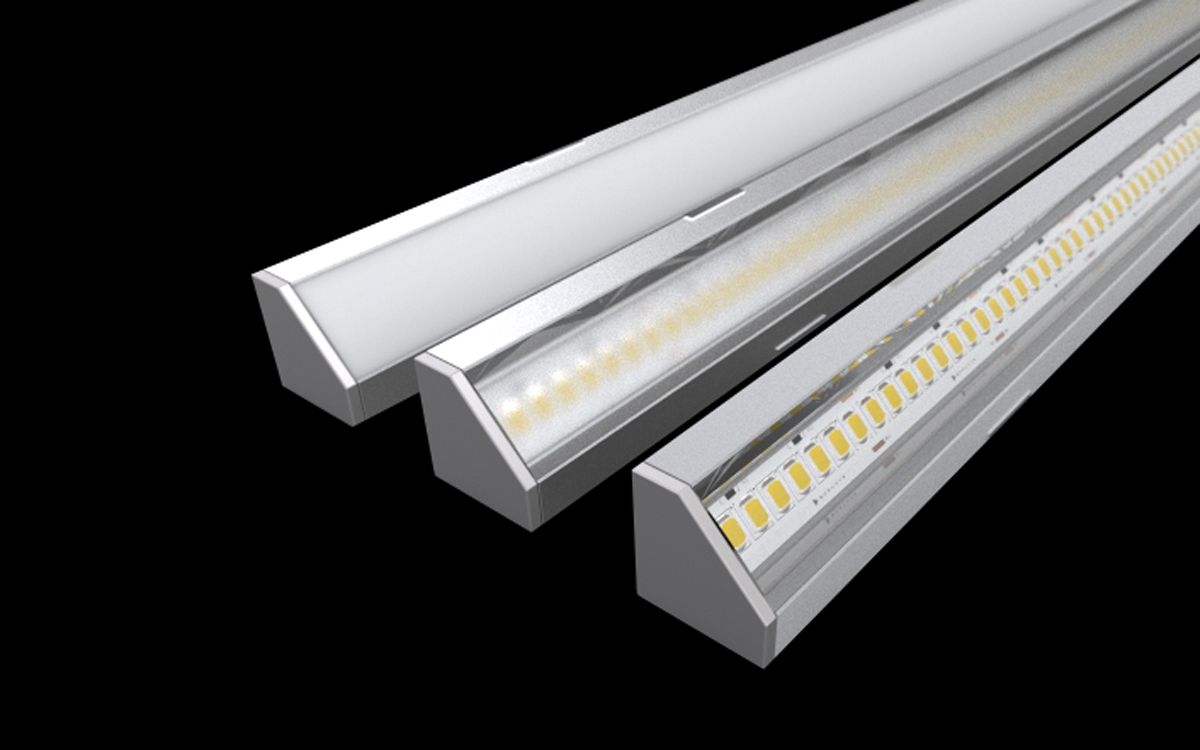 Asymmetrical Aluminum LED Channel for Controlled Corner and Angled Lighting Applications