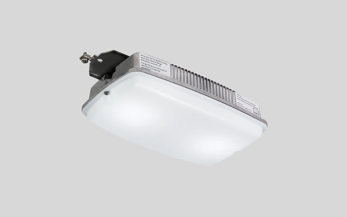 ATEX Certified IP65 LED Emergency Bulkhead Light for Zone 2 and 22 Hazardous Areas