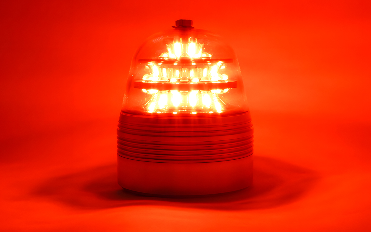 Aviation-Grade Red and White Anti-Collision Light with DO-160G Zone 1B Lightning Protection