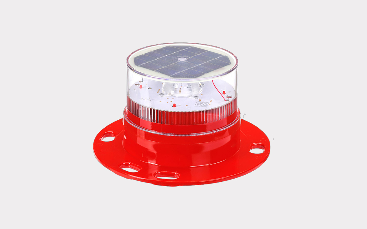 Battery-Operated Solar Barricade Light with Automatic Night Activation