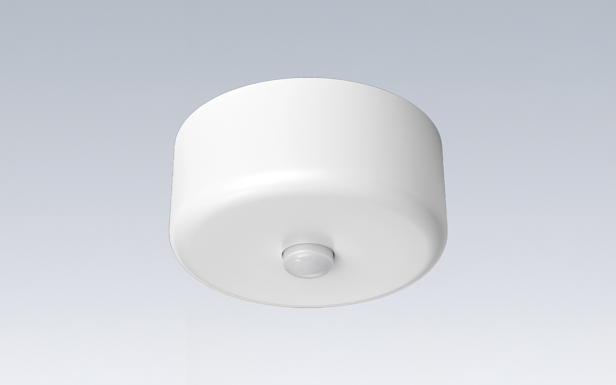 Battery-Operated Wireless PIR Occupancy Sensor with Magnetic Mounting for Ceiling Installations