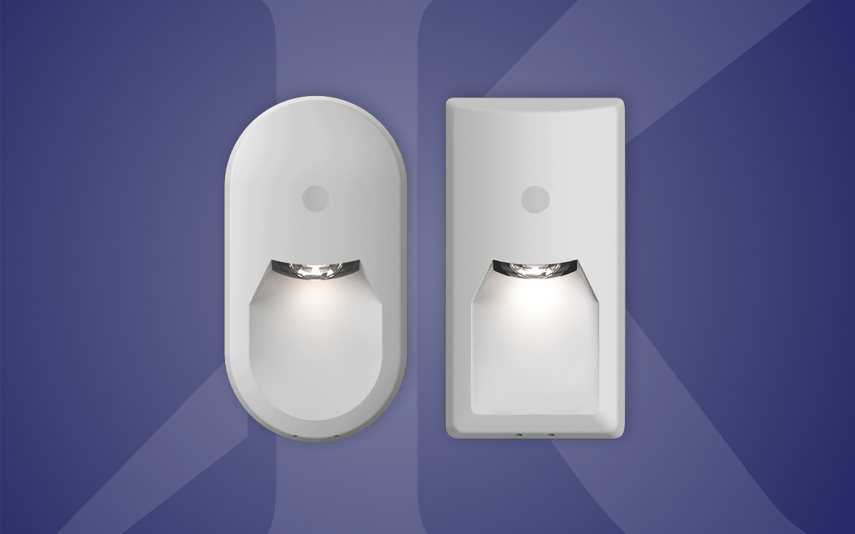 Behavioral Health Wall Mount Task Light with Ligature-Resistant Trim and Recessed Lens Assembly