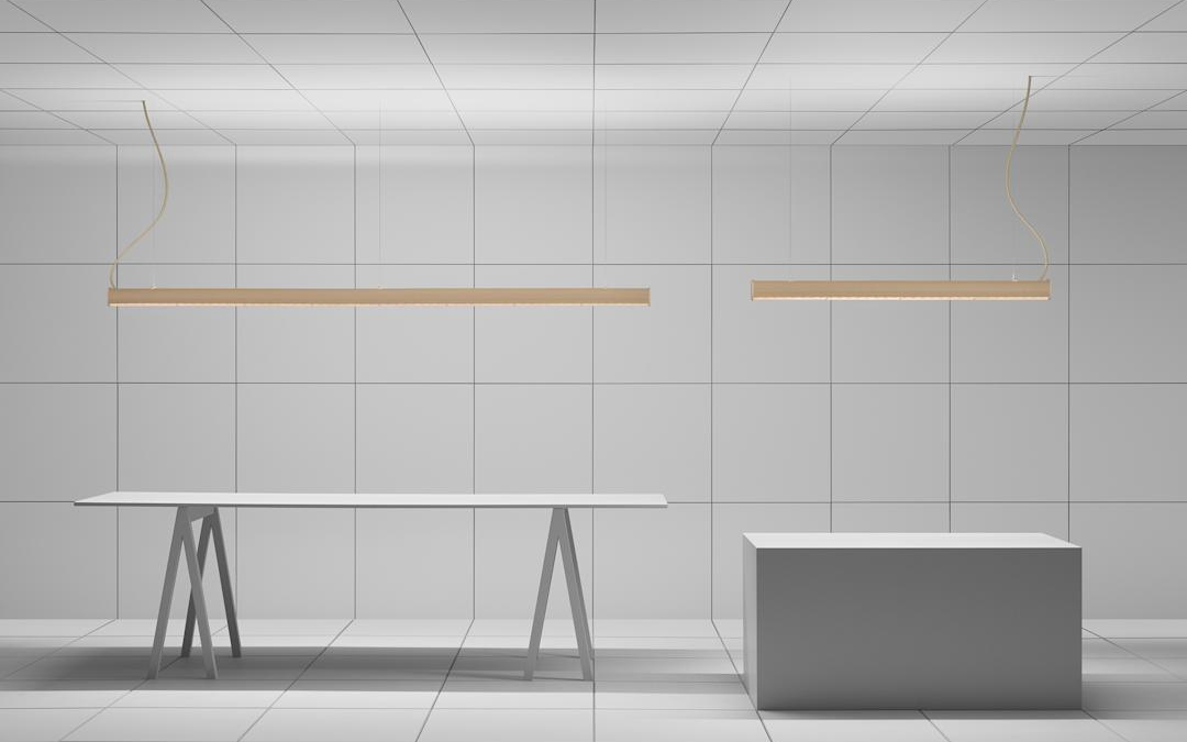 Bio-Based Polymer Linear Pendant Luminaire with DALI Dimming and Smart Wireless Controls