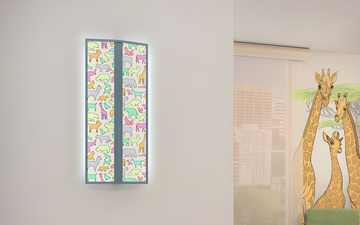 Biophilic Healthcare Lighting Sconces for Patient Rooms and MRI Imaging Suites