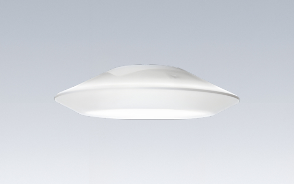 Canopy-Mount LED Ceiling Light with Zoned Occupancy and Daylight Harvesting Control