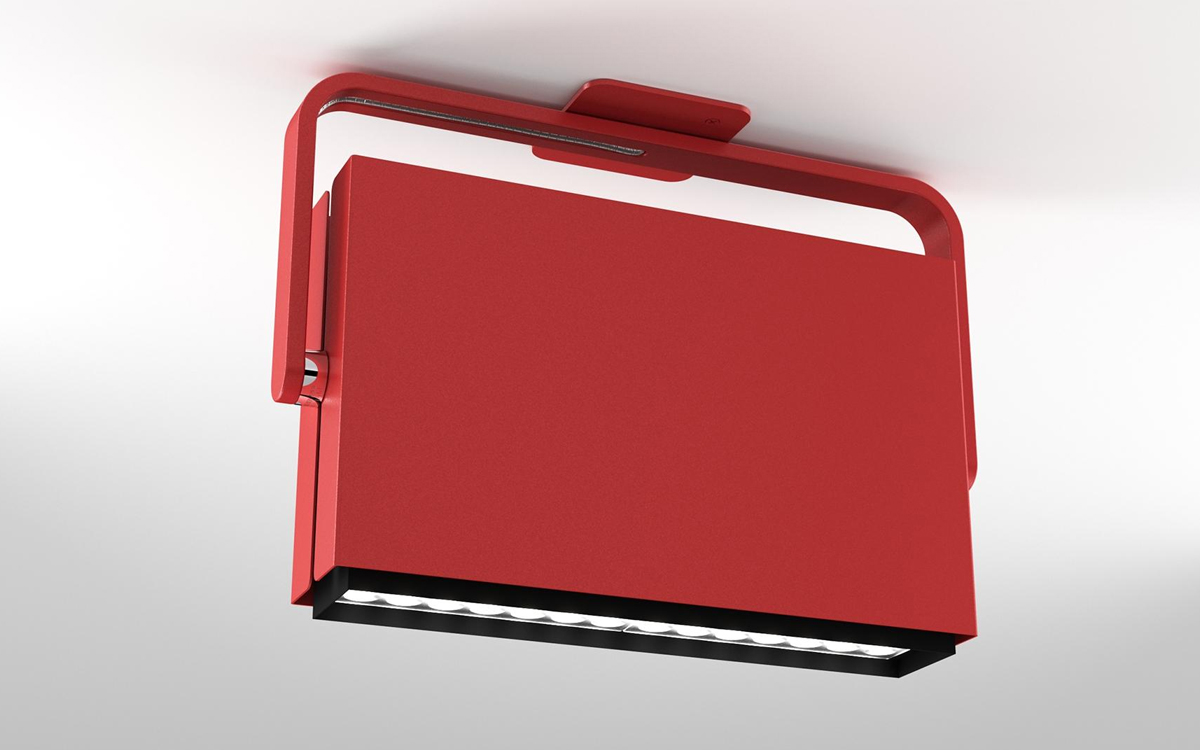 Ceiling-Mounted Adjustable LED Spotlight with Slim Profile for Architectural Integration