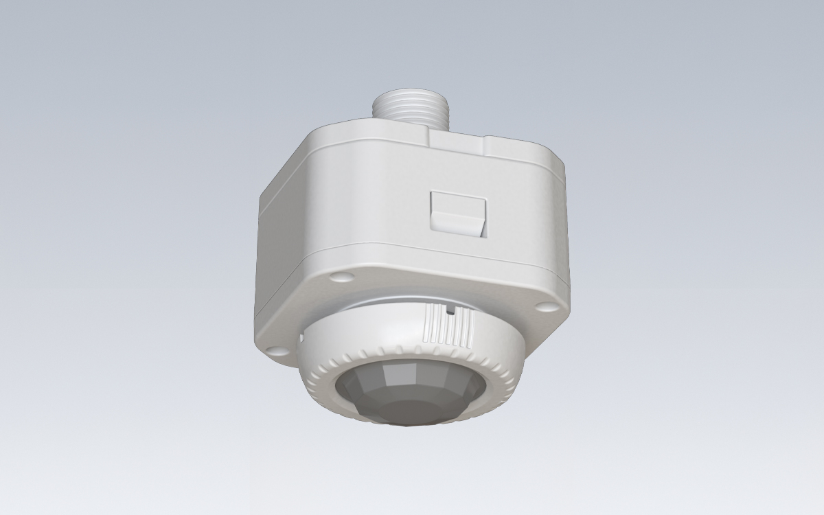 Ceiling-Mounted High/Low Bay Occupancy Sensor with Dual PIR and Photocell Detection and Smart Lighting Zone Control