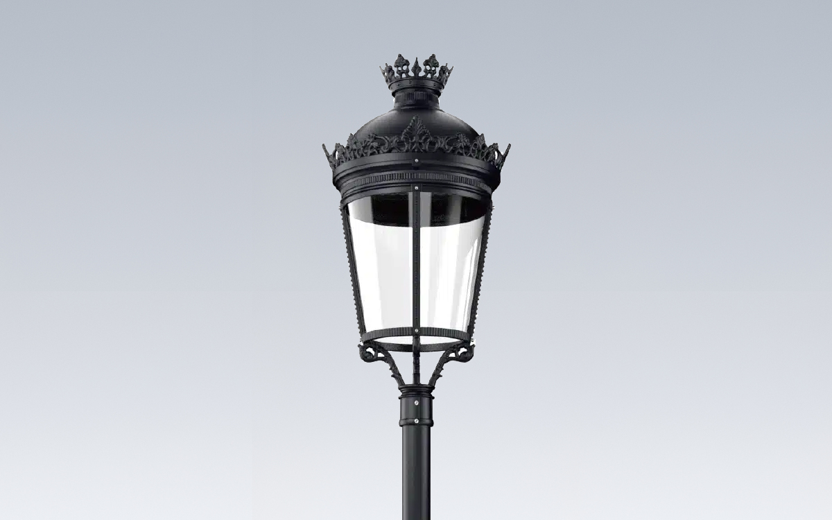 Classic Style Post Top LED Street Light for Residential Roads, Parking Areas, and Pedestrian Walkways