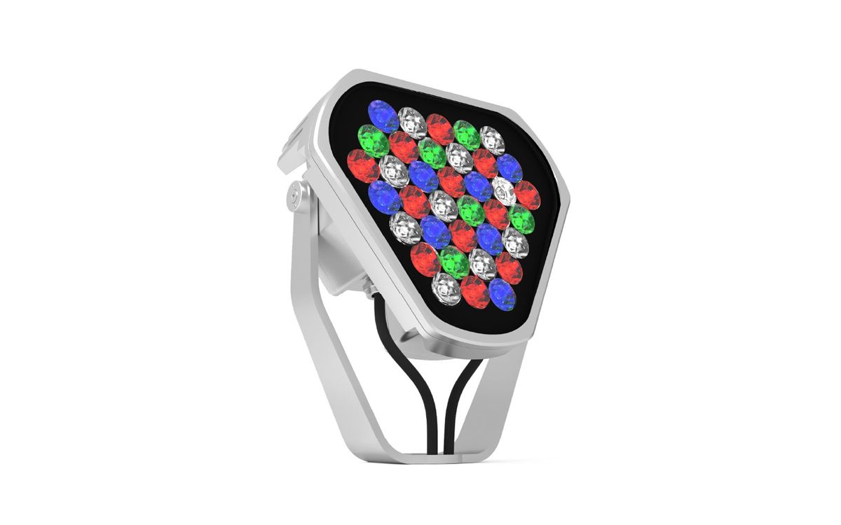 Color Changing Architectural LED Spot and Flood Light with High Punch RGBW Color Mixing