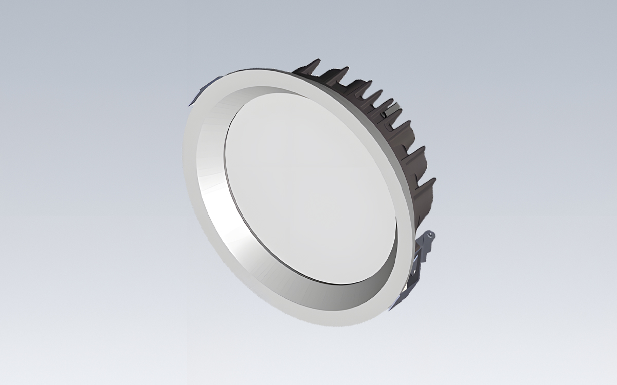 Commercial LED Downlight for Circulation Routes, Social Spaces, Hallways,and Workplace Restrooms with DALI-2 and TRIAC Dimming Options