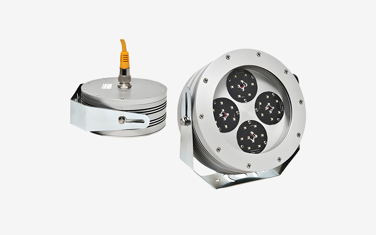 Compact Hazardous Location LED Floodlight with 12–24V DC Input for Harsh Industrial Environments