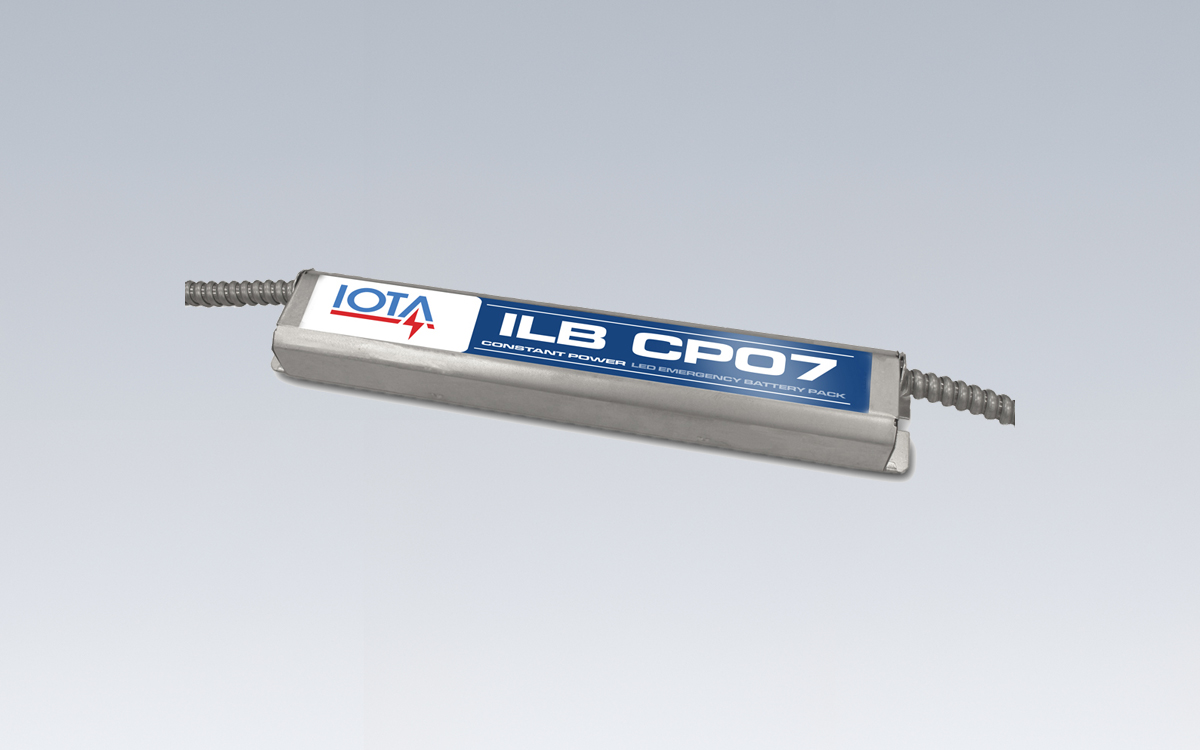 Constant Wattage LED Emergency Backup Driver with Integrated Battery, Charger, and Converter Circuit Assembly