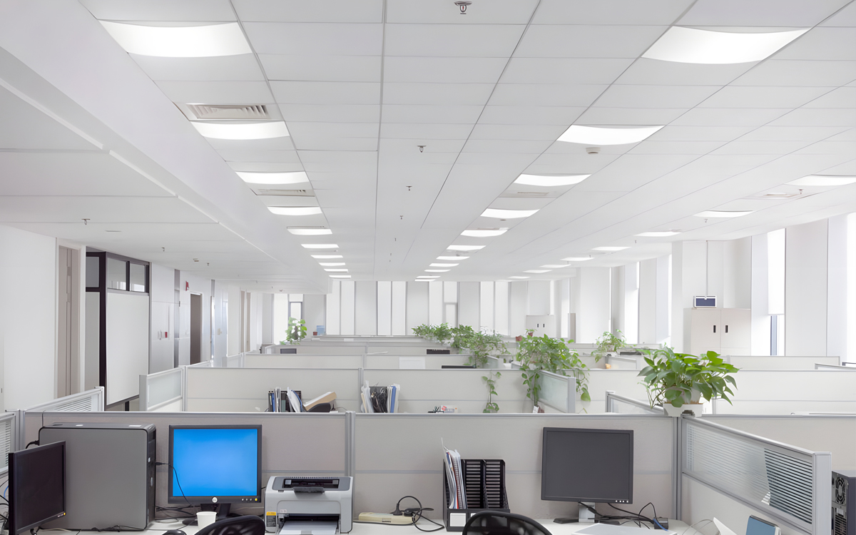 Convex Lens Recessed Lay-In T-Bar LED Troffer with Standard 0–10V Dimming and Optional DALI Digital Control