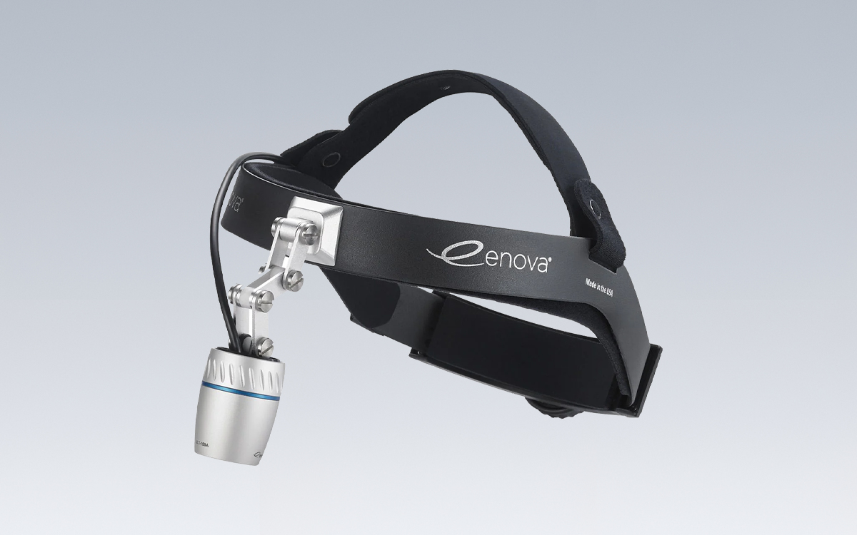 Cool White LED Surgical Headlight with Rechargeable Battery and Flexible Pivot Bracket