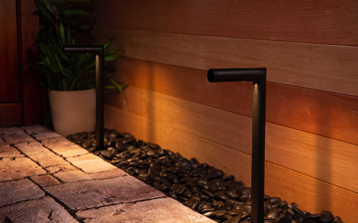 Copper LED Path Lights with Minimalist Design for Walkways, Gardens, and Contemporary Outdoor Spaces