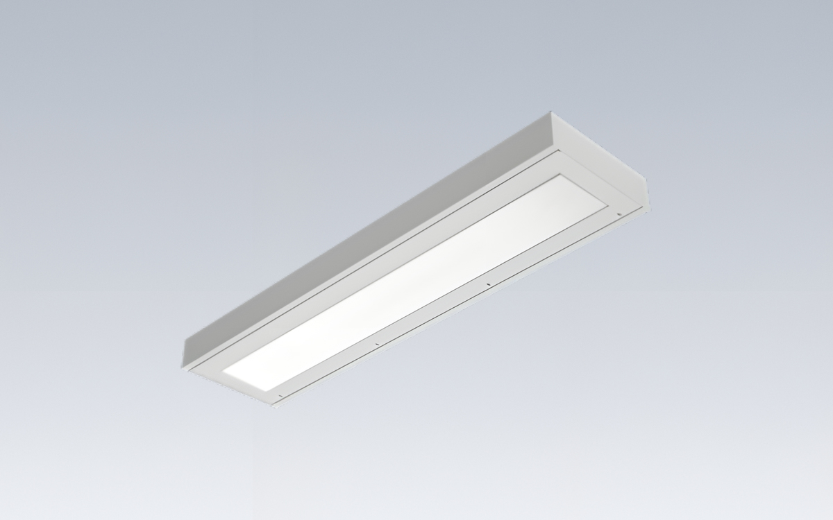 Correctional Facility Ceiling Light with TIG Welded Construction and Security Fasteners for High-Security Applications