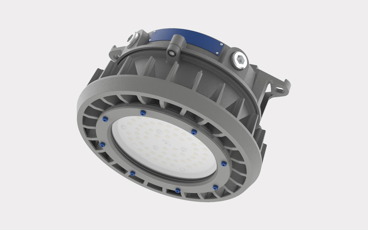 Corrosion-Resistant Round High Bay Light with 10kV Surge Protection and 0-10V Dimming