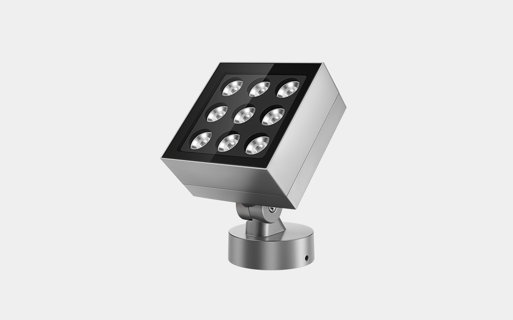 Cube 2.0 - versatile LED floodlights for facade and landscape lighting