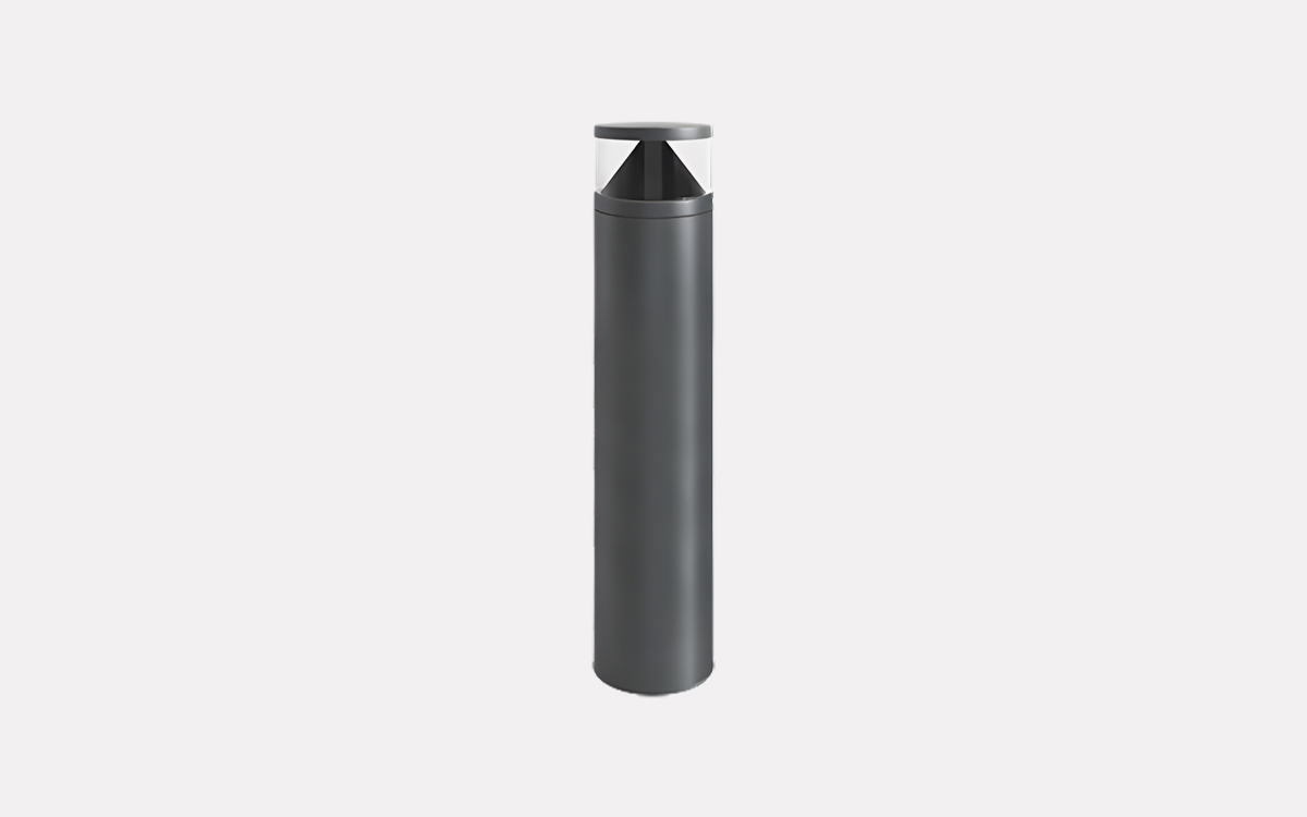 Cylindrical LED Bollard with NightDim Smart Light Management